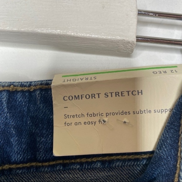High Rise Straight Denim Sz 12 NWT - Picture 7 of 9